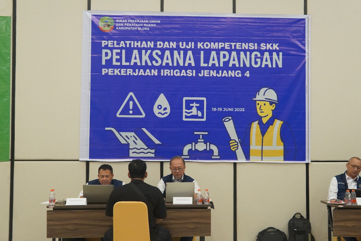 Manajemen Konstruksi Nusantara Bersama DPUPR Blora Selenggarakan Pelatihan Supervisor K3 Konstruksi Utama